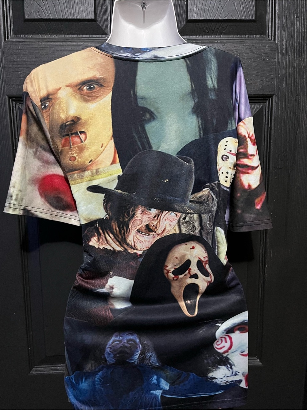 Classic Horror Movie Villains Mashup T-Shirt UNISEX L / XL (Tagless) - Picture 3 of 8
